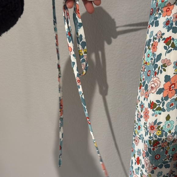 NWT David’s bridal Sz 10 maxi dress belted floral - Picture 5 of 9